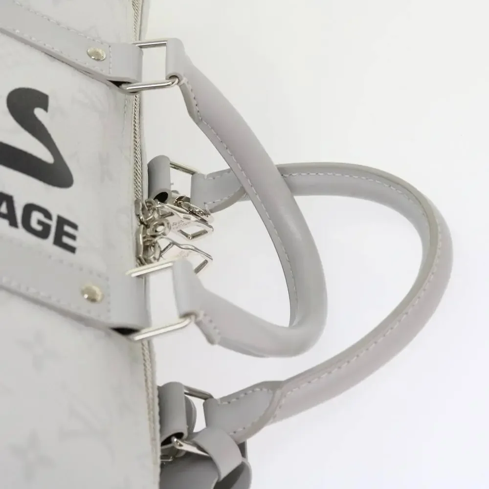 LOUIS VUITTON Monogram White Keepall Bandouliere 50 Bag M44643 - Picture 14 of 16